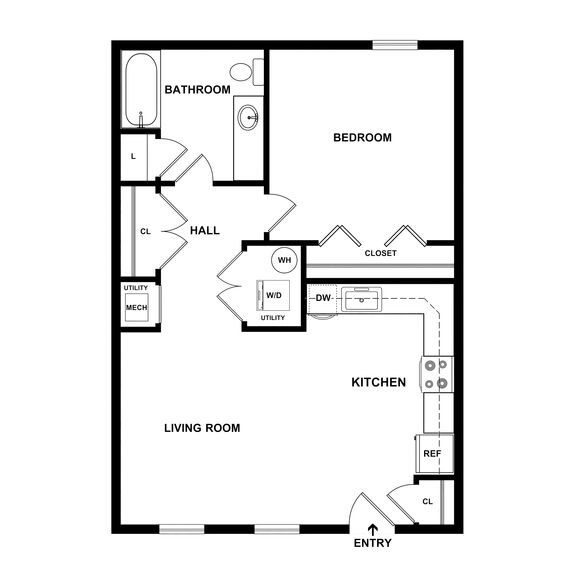 Dover Highlands 1 Waterford Professional Ctr 2 DU 1x1 1 Br Type B
