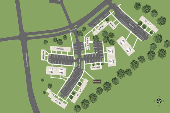 Spring Meadow site map