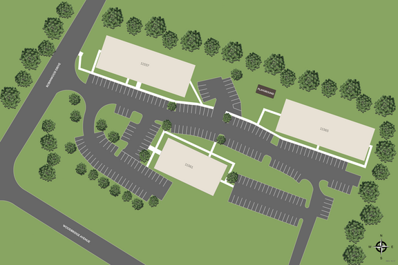 Woodbridge north site map